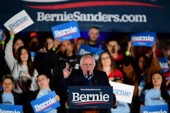 Le candidat démocrate Bernie Sanders, le 21 février 2020 à Las Vegas, dans le Nevada