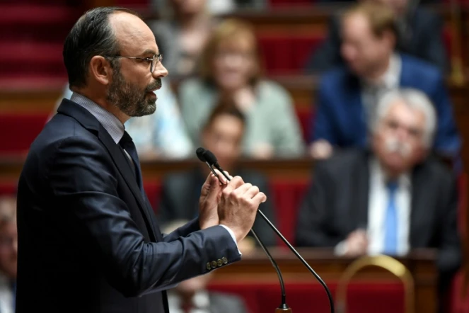 Le Premier ministre Edouard Philippe lors de son discours de politique générale à l'Assemblée, le 12 juin 2019 à Paris