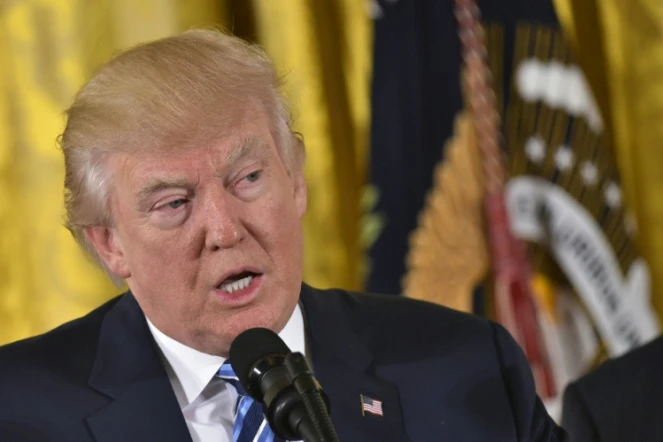 Le président américain Donald Trump, le 22 janvier 2017 à la Maison Blanche, à Washington