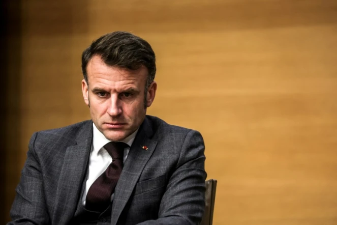 Le président français Emmanuel Macron le 13 novembre 2024 au Collège de France à Paris