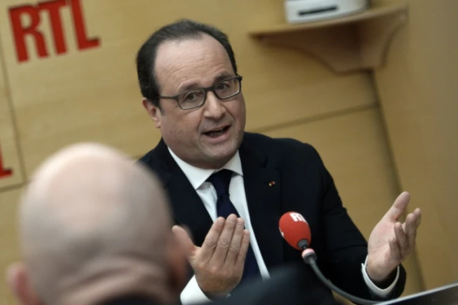 Francois Hollande invité de RTL le 19 octobre 2015 à Paris
