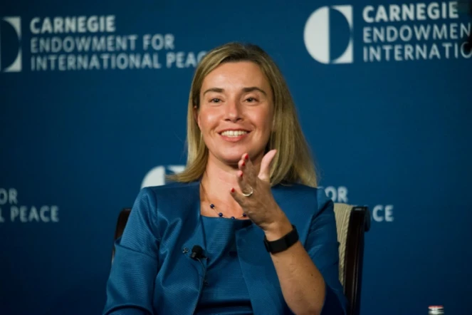 La chef de la diplomatie de l'UE Federica Mogherini le 21 juillet 2016 à Washington