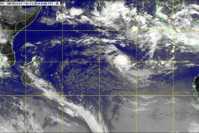 Image satellite de la tempête tropicale modérée Abele