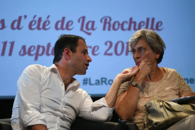 Benoît Hamon et Marie-Noëlle Lienemann, le 11 septembre 2016 à  l'université d'été de La Rochelle