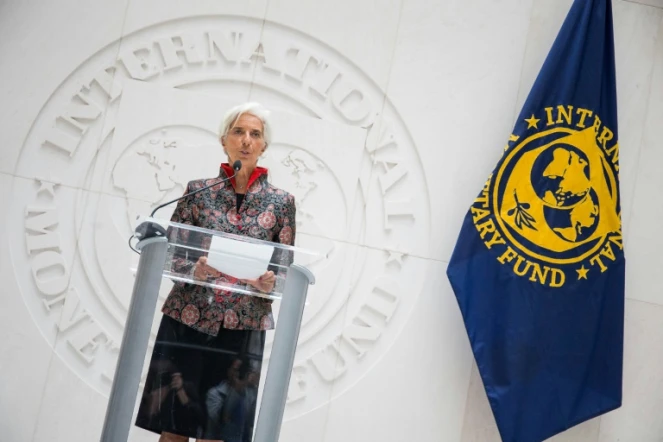 Christine Lagarde, directrice générale du FMI, le 30 septembre 2016 au siège de l'institution à Washington 