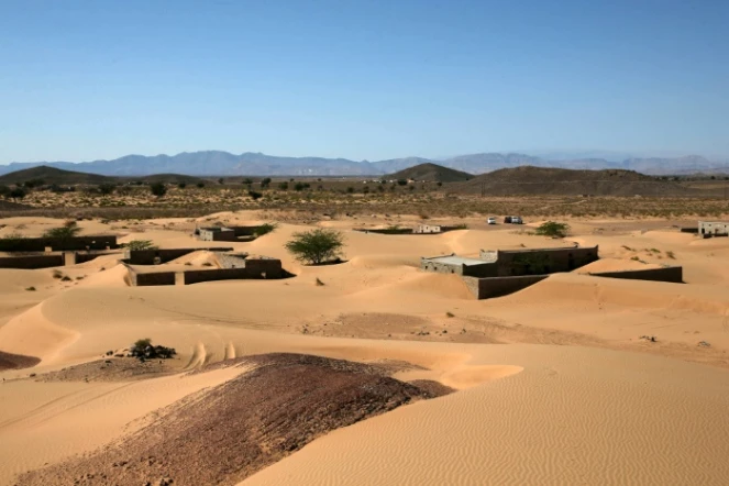 Le village de Wadi al-Murr, au fond d'une vallée à près de 400 km au sud-ouest de la capitale omanaise Mascate, le 31 décembre 2020