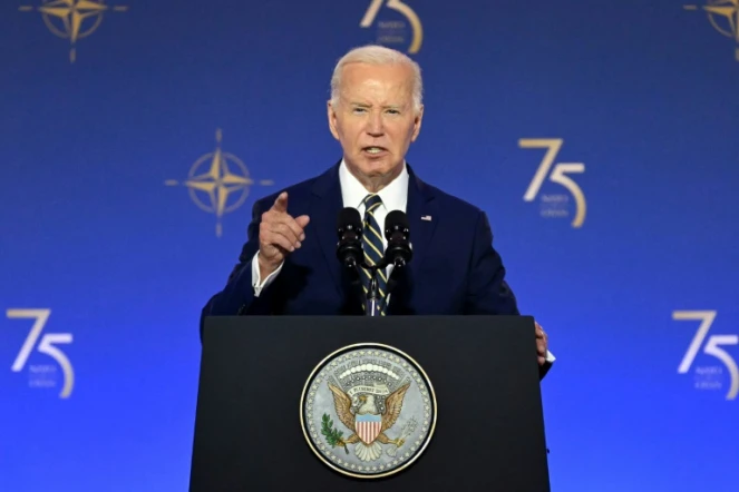 Le président américain Joe Biden, le 9 juillet 2024 à Washington