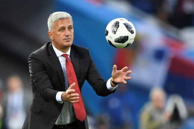 L'entraîneur de la Suisse Vladimir Petkovic durant le match contre la Serbie à Kaliningrad, le 22 juin 2018