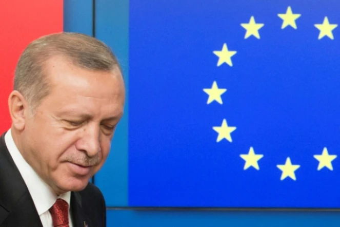 Le président turc Recep Tayyip Erdogan, à Bruxelles le 25 mai 2017