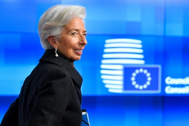 Christine Lagarde, présidente de la BCE à Bruxelles, le 17 février 2020