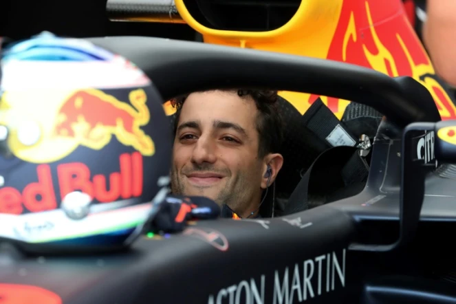 L'Australien Daniel Ricciardo sous les couleurs de l'écurie Red Bull lors des essais du Grand Prix de Hongrie, le 27 juillet 2018 à Mogyorod, près de Budapest