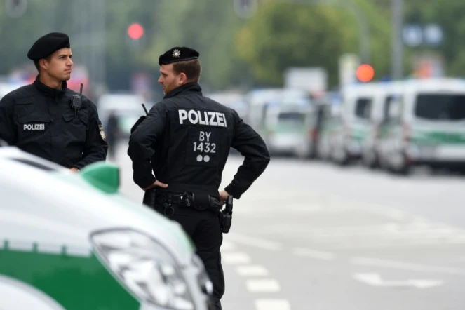Des policiers à Munich le 23 juillet 2016