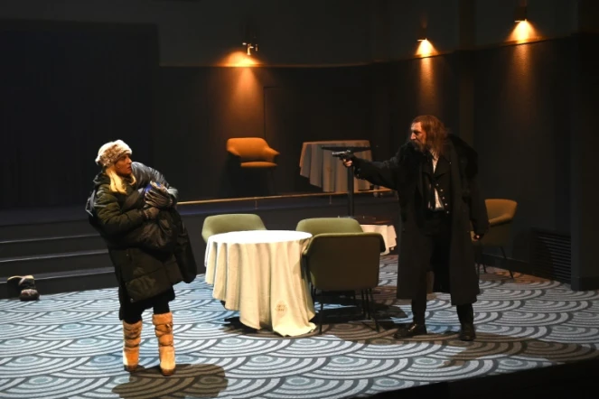 Mélanie Zucconi et Philippe Grand'Henry dans "Arctique" de la Belge Anne-Cécile Vandalem, le 17 juillet 2018 à Avignon