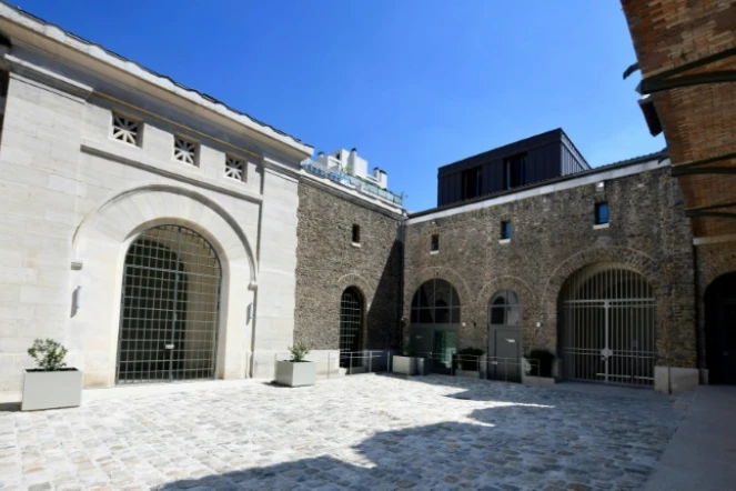 Entrée de la prison de la Santé, rénovée, le 28 juin 2018