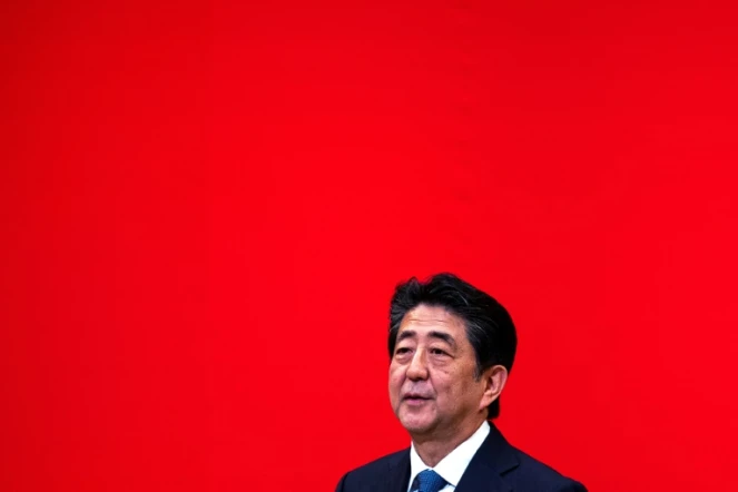 Le Premier ministre japonais démissionnaire Shinzo Abe, le 24 juillet 2019 