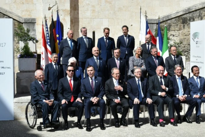 Les ministres des Finances du G7 réunis à Bari en Italie, le 13 mai 2017