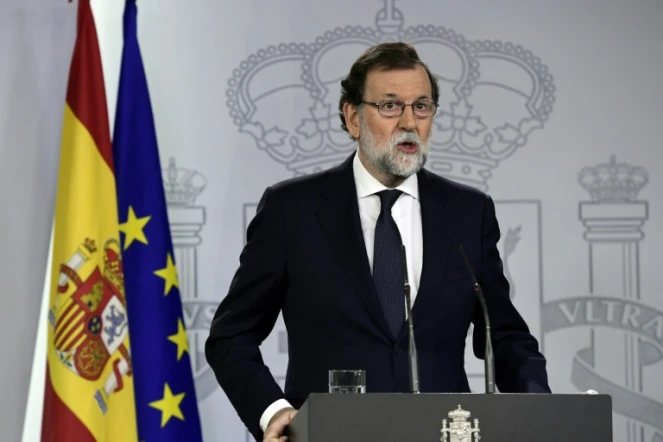 Le Premier ministre espagnol Mariano Rajoy, le 20 septembre 2017 à Madrid