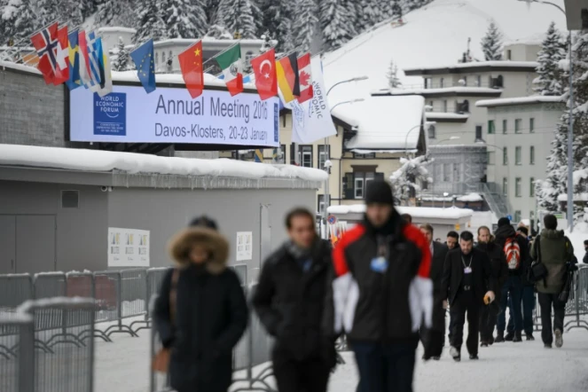 Le Centre de conférences où se tiennent les travaux du forum, le 19 janvier 2016 à Davos