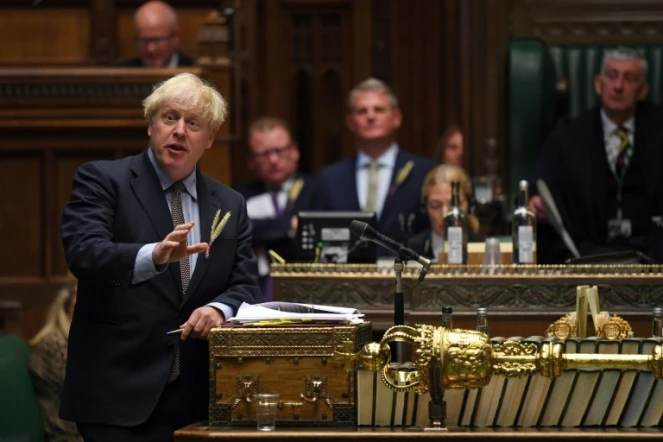 Le Premier ministre britannique Boris Johnson devant la Chambre des Communes, le 9 septembre 2020