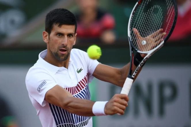 Le Serbe Novak Djokovic, le 4 juin 2017 à Roland-Garros