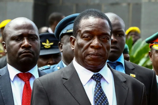 L'ex-vice-président zimbabwéen Emmerson Mnangagwa, le 7 janvier 2017 à Harare