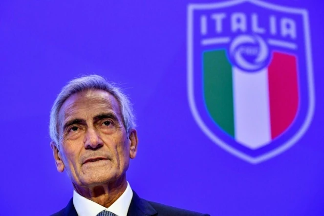 Le président de la Fédération italienne de football Gabriele Gravina