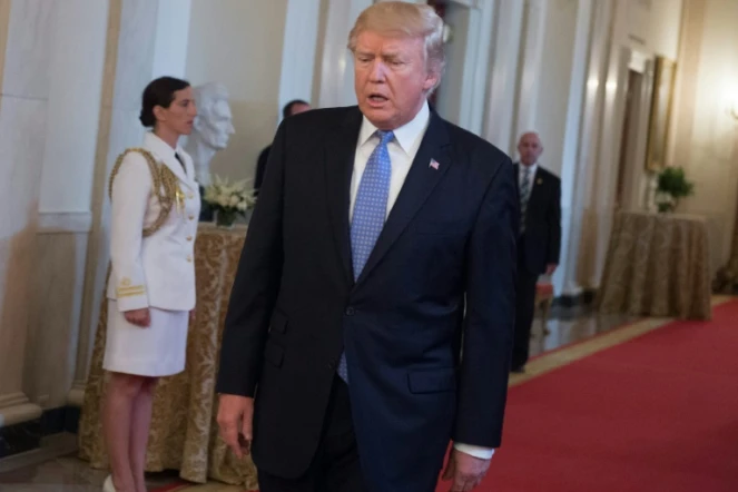 Le président américain Donald Trump à la Maison Blanche, le 27 juillet 2017