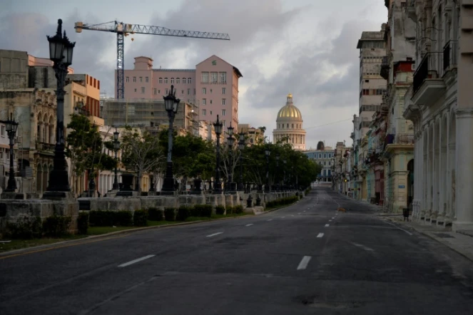 Une vue de La Havane (Cuba), où un couvre-feu a été imposé en raison du coronavirus, le 1er septembre 2020
