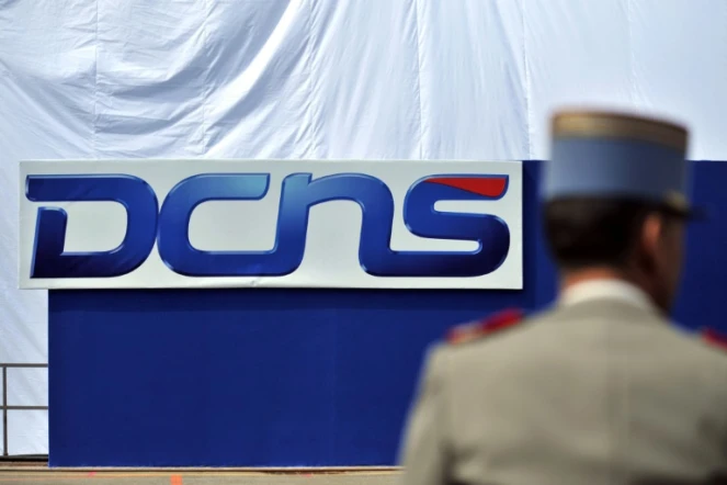 Le logo du groupe DCNS, spécialiste du naval de défense, le 4 mai 2010