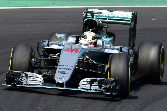 Le Britannique Lewis Hamilton (Mercedes) lors du GP de Hongrie sur le Hungaroring, le 24 juillet 2016
