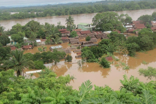 Le district de Vohipeno sous les eaux après le passage de Bingiza sur la Grande Ile (Photo DR)