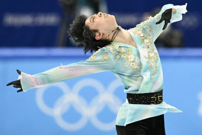 La légende du patinage artistique Yuzuru Hanyu lors des Jeux olympiques de Pékin, le 10 février 2022.