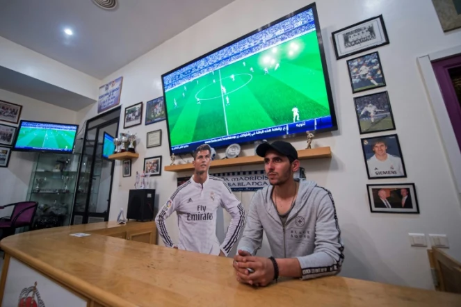 Un club de supporters marocains du Real Madrid, le 8 mai 2018 à Casablanca 
