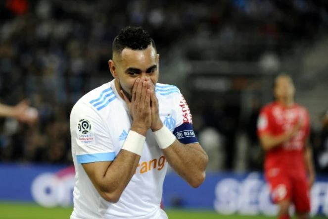 L'attaquant de Marseille Dimitry Payet lors de la réception de Montpellier le 8 avril 2018