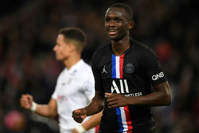 Le défenseur français Tanguy Kouassi le 1er février 2020 au Parc des Princes face à Montpellier