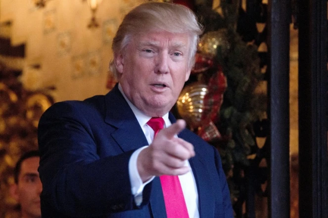 Le président élu des Etats-Unis Donald Trump, le 21 décembre 2016 à Palm beach en Floride