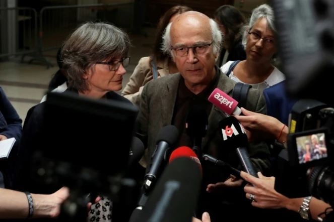 Agnès et Paul-Henri Meric, parents de Clément Méric, le 4 septembre 2018 au Palais de justice de Paris