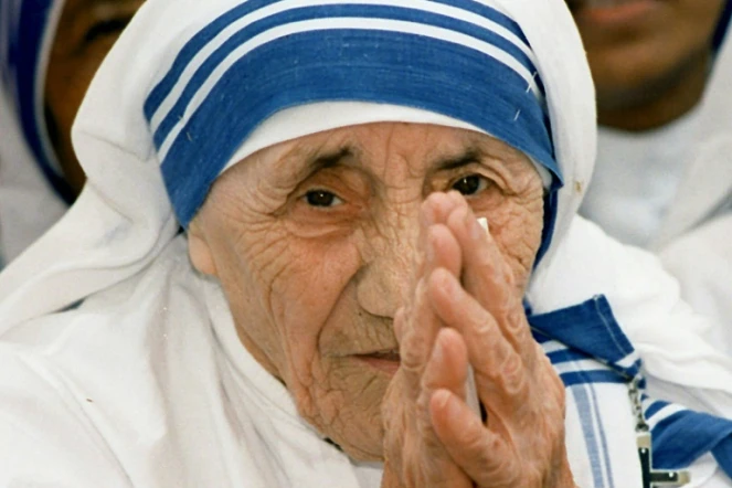 Mère Teresa à New Delhi le 15 mai 1997