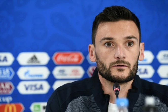 Le capitaine et gardien de l'équipe de France Hugo Lloris en conférence de presse, le 20 juin 2018 à Ekaterinbourg