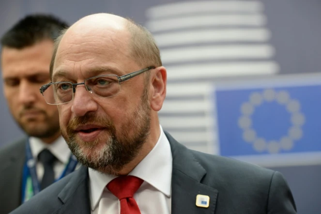 Le président du Parlement européen Martin Schulz, le 20 octobre 2016 à Bruxelles