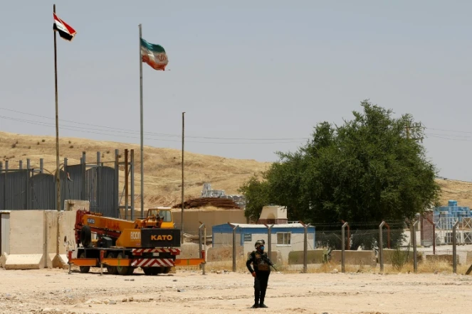 Au poste-frontière de Mandali, entre l'Irak et l'Iran, le 11 juillet 2020