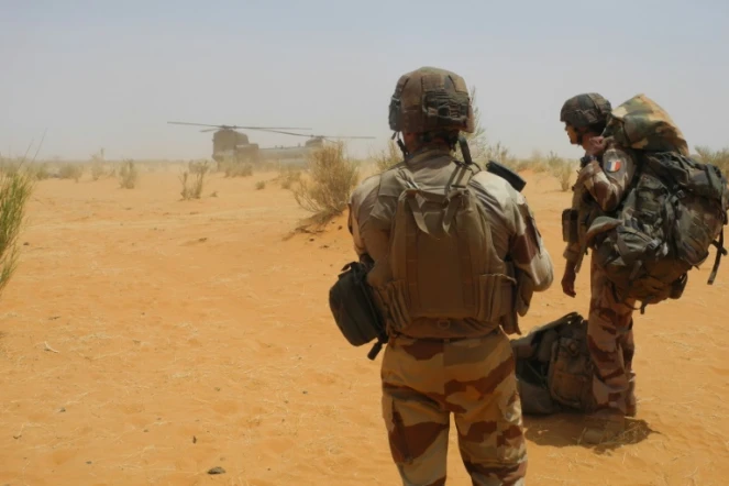 Des soldats français, le 24 mars 2019 dans le centre du Mali 