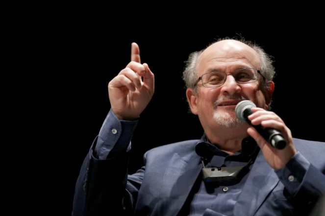 L'écrivain britannique Salman Rushdie au Havre, dans le nord-ouest de la France, le 13 septembre 2016