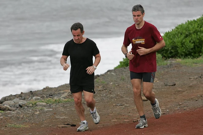Laurent Wauquiez  et Nicolas Sarkozy photo d'archive