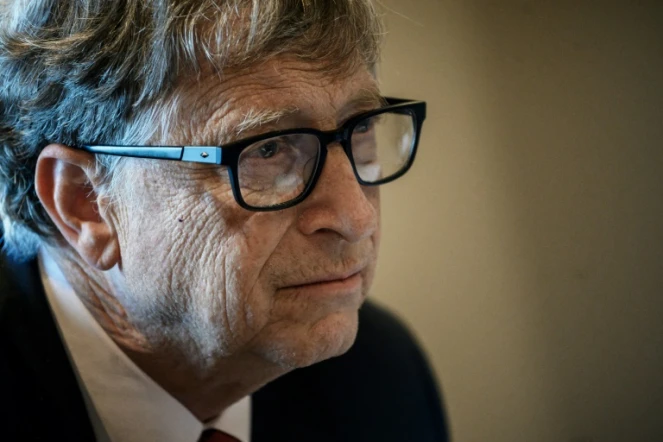 Bill Gates, fondateur de Microsoft, le 9 octobre 2019, au cours d'une conférence à Lyon