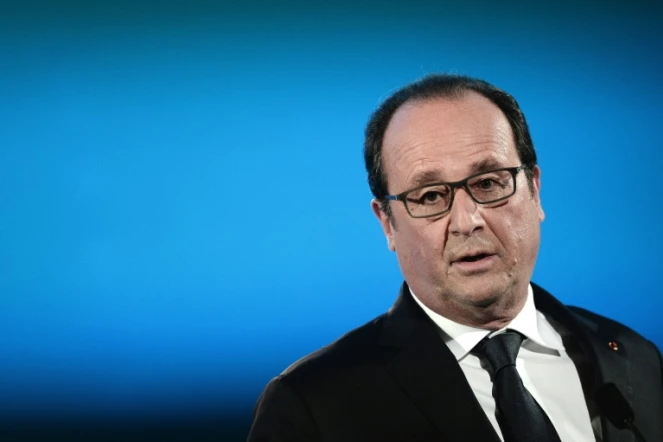 Le président François Hollande fait un discours à Nancy le 29 octobre 2015