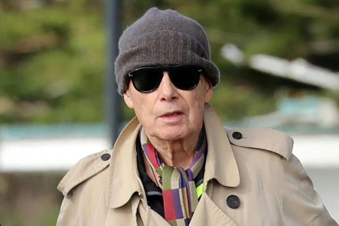 L'écrivain Gabriel Matzneff le 16 février 2020 à Bordighera, visé par une enquête pour viols sur mineur suite aux révélations début 2020 de l'éditrice Vanessa Springora
