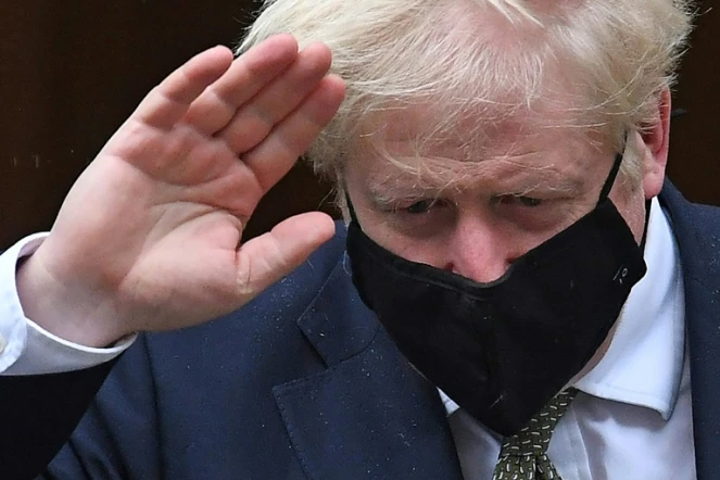 Le premier ministre britannique Boris Johnson que le 10 Downing Street, le 12 octobre 2020 