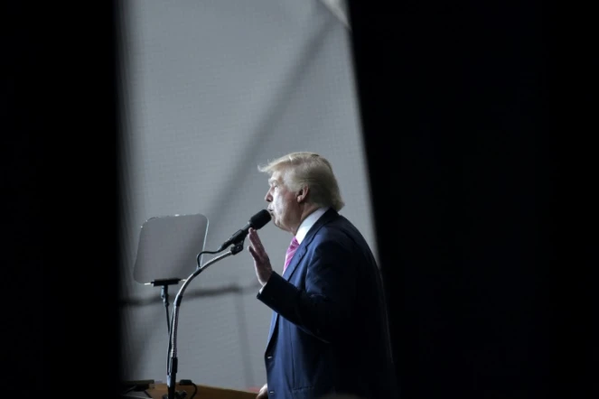 Le candidat républicain à la Maison Blanche lors d'un discours à Manheim en Pennsylvania, le 1er octobre 2016 