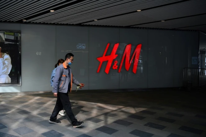 Un magasin H&M à Pékin le 25 mars 2021
